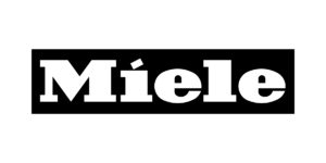 Logo von Miele in schwarz.