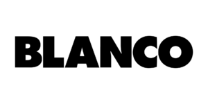 Logo von Blanco in schwarz.