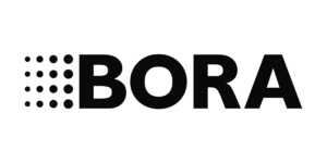 Logo von Bora in schwarz.